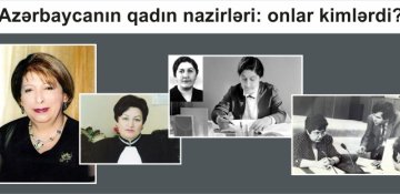 Azərbaycanın qadın nazirləri: onlar kimlərdi?